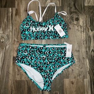 Hurley 2 piece bathing suit